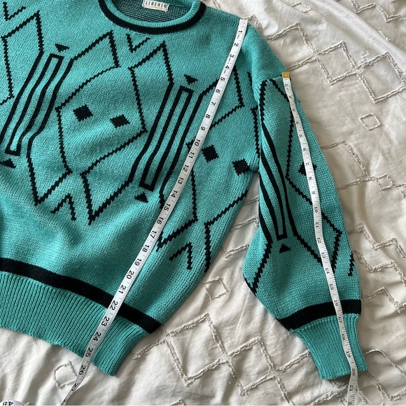 vintage 80s balloon sleeve sweater - Picture 8 of 10